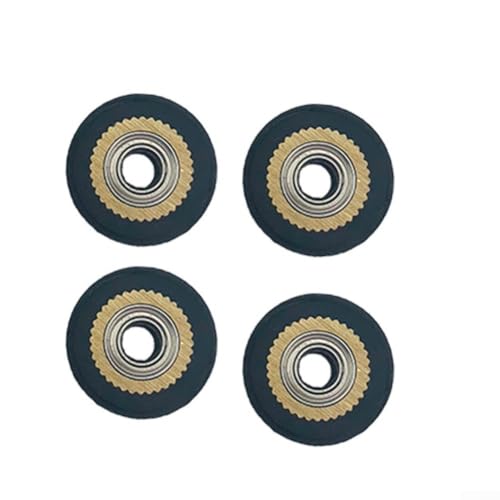 ZMdooreasy Messing-Pressrollen, 4 Stück, mit Rollenlagern, 4 x 11 x 16 mm, für professionelle Beschriftungen und für Markierungswerkzeuge ZMdooreasy Messing-Pressrollen, 4 Stück, mit Rollenlagern, 4 x 11 x 16 mm, für professionelle Beschriftungen und für Markierungswerkzeuge von ZMdooreasy