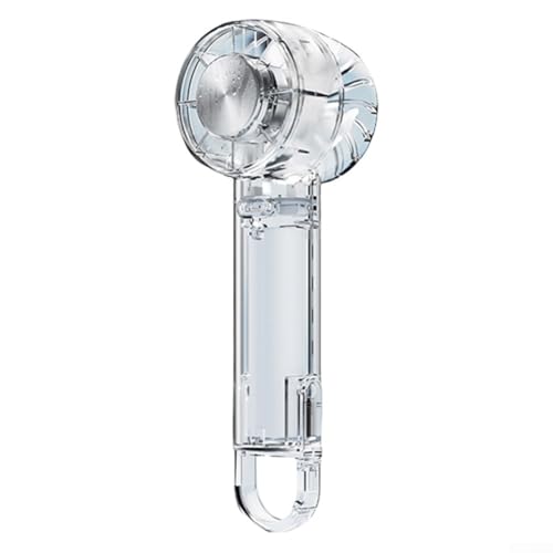 ZMdooreasy Mini-Handventilator mit 3 Geschwindigkeitsstufen, Eiskühlfunktion, wiederaufladbar über USB, für Sommer und Reisen (schwarz) von ZMdooreasy