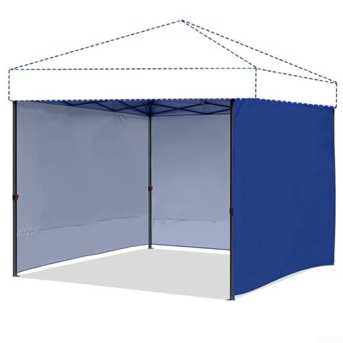 ZMdooreasy Outdoor Baldachin Zelt Seitenwände Sichtschutz Wasserdicht 210D Silber beschichtet Shelter Enclosure 3,4 x 3 m von ZMdooreasy
