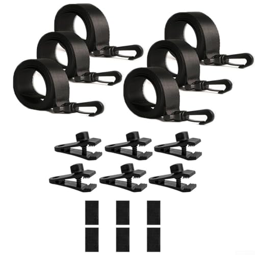 ZMdooreasy Pool-Solarabdeckungs-Befestigungsset mit robusten Clips und Riemen von ZMdooreasy