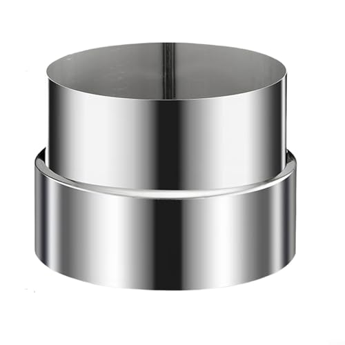 ZMdooreasy Rohr-Reduzierstück aus Edelstahl für Rauchrohr-Durchmesser-Übergang beim Heizen und Kühlen (9 cm bis 10 cm) von ZMdooreasy