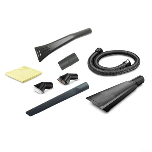 ZMdooreasy Staubsauger-Zubehör-Set für Kärcher 2.863-304.0 Auto-Innenreinigungsset, 7-8-teilig, Verlängerungsrohr-Fugendüse, Bürsten, Mikrofasertuch (8-teiliges Set) von ZMdooreasy