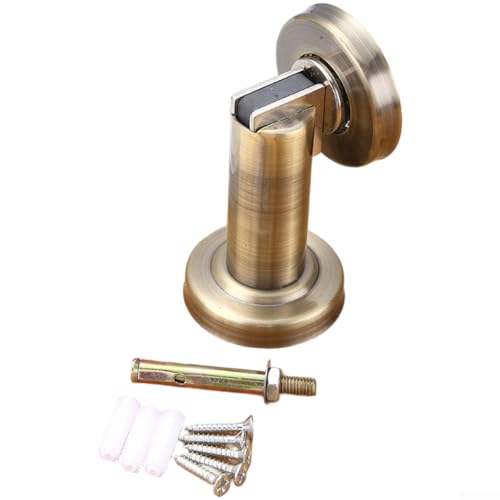 ZMdooreasy Wandmontierter Edelstahl-Türstopper mit robuster Magnethalterung für sichere Platzierung der Tür in Häusern und Büros (Qinggu) von ZMdooreasy