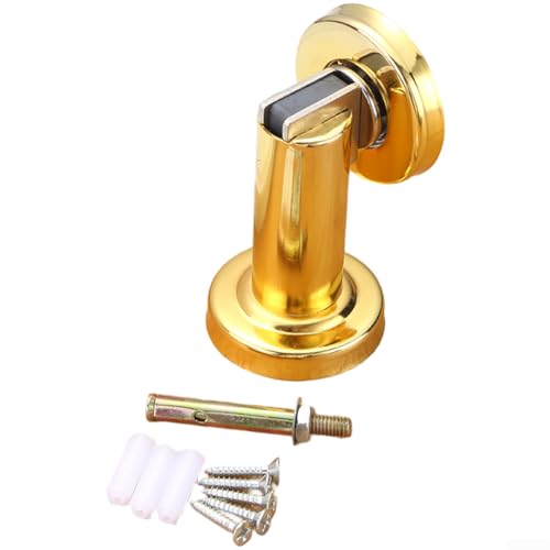 ZMdooreasy Wandmontierter Edelstahl-Türstopper mit robuster Magnethalterung für sichere Platzierung der Tür in Häusern und Büros (goldfarben) von ZMdooreasy