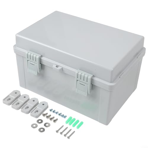 ZMdooreasy Wasserdichte Steckdosenbox für den Außenbereich, IP66-Bewertung, ABS-Schutzgehäuse mit staubdichtem, sonnenfestem Regendicht-Design für Rasengeräte, Landschaftsbeleuchtung (300 x 200 x 170 ZMdooreasy Wasserdichte Steckdosenbox für den Außenbereich, IP66-Bewertung, ABS-Schutzgehäuse mit staubdichtem, sonnenfestem Regendicht-Design für Rasengeräte, Landschaftsbeleuchtung (300 x 200 x 170 von ZMdooreasy