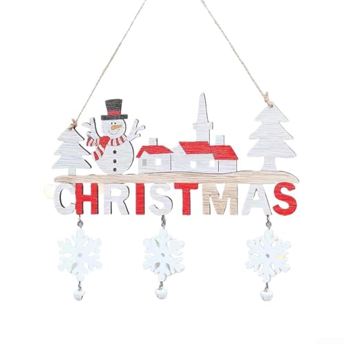 ZMdooreasy Weihnachts-Türhänger aus Holz, Schneemann-Schild, Feiertags-Fensterdekorationen, festliche Plakette, Ornamente für Zuhause, Wand, Baum, Hänge-Display, 20 x 19 cm ZMdooreasy Weihnachts-Türhänger aus Holz, Schneemann-Schild, Feiertags-Fensterdekorationen, festliche Plakette, Ornamente für Zuhause, Wand, Baum, Hänge-Display, 20 x 19 cm von ZMdooreasy