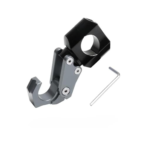 ZNCOJL Gepäckhaken am Lenker Für HON&DA CT125 Cub110 MSX125SF GROM 125 MSX125 Motorrad-Lenker-Helm-Aufbewahrungshaken-Zubehör(Gris) von ZNCOJL