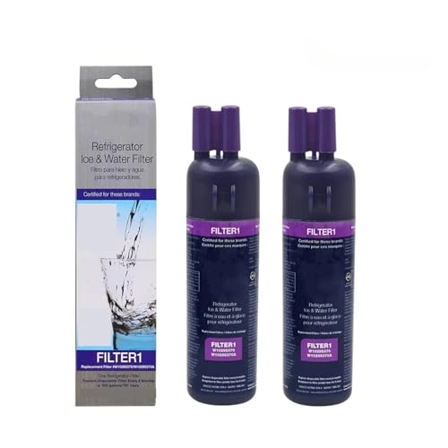 Filter Ersetzen 1 Aktivkohle-Kühlschrank-Wasserfilter, Kompatibel For W10295370A, Kompatibel For EDR1RXD1(2pcs) von ZNDIALDHF