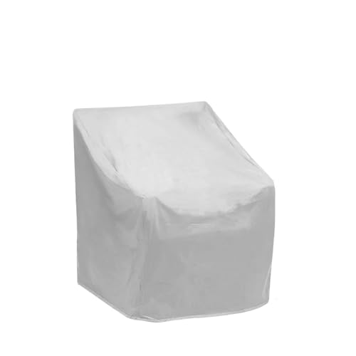 Sonnenliegen-Abdeckung Wasserdichte Stuhlabdeckung for den Garten im Freien, Schutzhülle for Stühle, Sofas, Regenschutz, staubdicht, sonnenbeständig, gestapelte Möbelschutzabdeckung FüR Sessel(Grey) von ZNJAMN