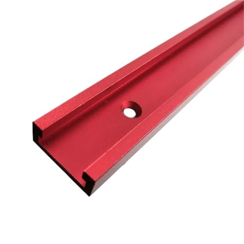 T-Schiene T-track Slot Miter Track T Slider Aluminium Alloy For Woodworking FüR Zimmermann(Red,500mm) von ZNJAMN