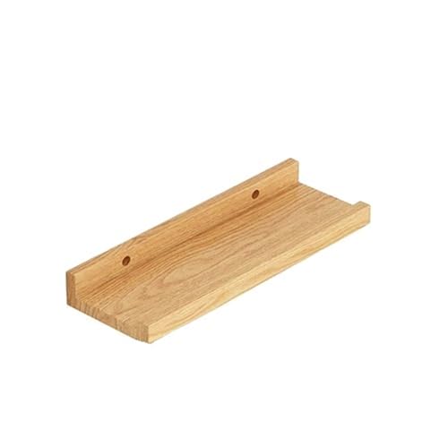 ZNJAMN 2 Stück Holz Wandmontierte schwimmende Wandregale Organizer Küche Wohnzimmer U-förmiger Buchständer Halter Aufbewahrung Badezimmer(Wood-30x12cm) von ZNJAMN