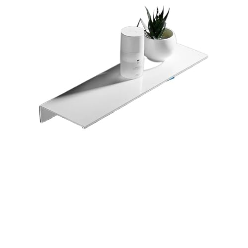 ZNJAMN 2 stücke 30/40/50 cm Badezimmer Schwimmende Regale Wand Regale Küche Hängende Lagerung Regal for Wohnzimmer Zimmer Schlafzimmer Organizer(White,30cm) von ZNJAMN