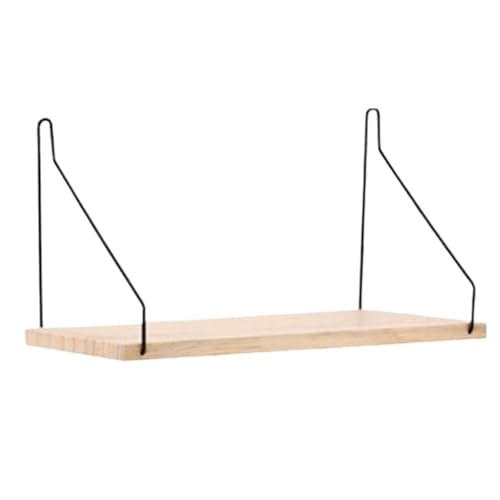 ZNJAMN 3 Teile/Satz Schwimmende Wand Regal Dekorative Wand-Montiert Regal Mit Metall Klammern Holz Lagerung Rack Multifunktions for Balkon Esszimmer von ZNJAMN