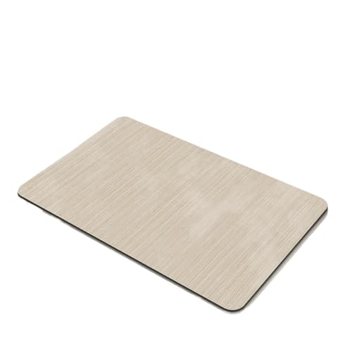 ZNJAMN Badezimmerteppiche 1 Stück, Badematte aus Kieselgur, saugfähiger Badezimmerteppich, Gummiunterlage, dünne Kieselgurmatte for Toilette und Dusche FüR Badezimmer(White) von ZNJAMN