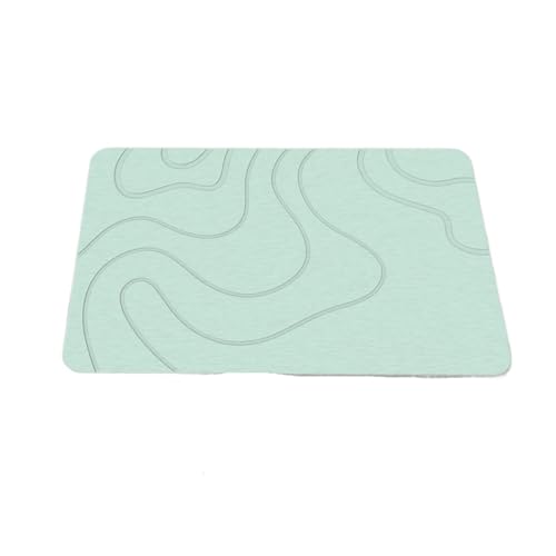 ZNJAMN Badezimmerteppiche Badematte aus Kieselgur, Rutschfester Badezimmerteppich, wasserabsorbierend, schnelltrocknend, Badewannen-Fußmatten, Duschraum-Eingangs-Fußmatte FüR Badezimmer(Green) von ZNJAMN