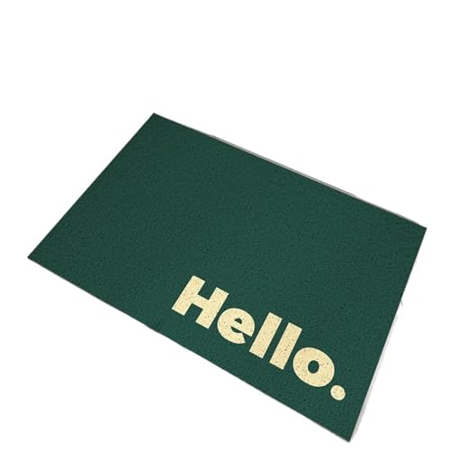 ZNJAMN FußMatten FüR Den Innenbereich PVC-Spulen-Fußmatte for den Heimgebrauch, Eingangsmatte, rutschfeste Bodenmatte for Reibungswiderstands-Fußmatte FüR Innen(Jungle Green,45x75cm) von ZNJAMN
