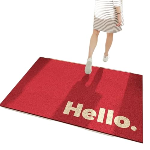 ZNJAMN FußMatten FüR Den Innenbereich Spulenmatte, dekorative Bodenmatte for den Eingangsbereich, personalisierte Staubentfernungs-Fußmatte mit Rutschfester Unterseite FüR Innen(Festive red,45x75cm) ZNJAMN FußMatten FüR Den Innenbereich Spulenmatte, dekorative Bodenmatte for den Eingangsbereich, personalisierte Staubentfernungs-Fußmatte mit Rutschfester Unterseite FüR Innen(Festive red,45x75cm) von ZNJAMN