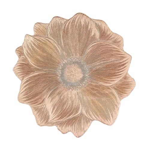 ZNJAMN Isolierunterlage FüR Geschirr 3 stücke Lotus-Förmigen Hitze-Beständig und Waschbar Blume Tischset Dekorative Hitze Beständig Tisch Pad Untersetzer Home Party Hochzeit FüR Geschirr(Orange) von ZNJAMN