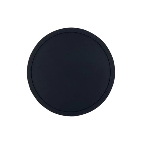 ZNJAMN Isolierunterlage FüR Geschirr 4/6/12 Teile/Satz 10CM Runde Tasse Coaster Silikon Isoliermatte Pads Trinken Halter Becher Stand Home Tisch Dekorationen FüR Geschirr(Black,4PCS_10CM) von ZNJAMN