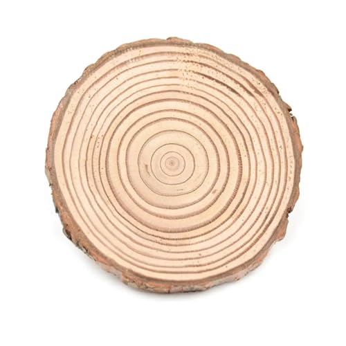 ZNJAMN Isolierunterlage FüR Geschirr Natürliche runde Holzuntersetzer, Tassenunterlage, Tee-/Kaffeetassenmatte, Getränkehalter, Tischset, DIY-Bastelarbeiten, Heim- und Küchendekor FüR Geschirr(6cm) von ZNJAMN
