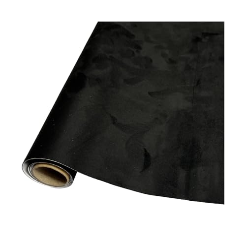 Kunstleder Reparaturset 55x19,7" Lederflicken Für Möbel Selbstklebender Wildlederstoff Couchstoffflicken Für Sofas Autositze Stühle(Black) von ZNQNDSR