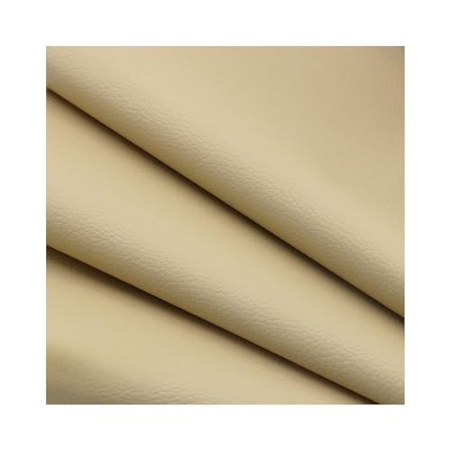 Kunstleder Reparaturset Selbstklebende Lederflicken, 137,2 Cm Langes Vinyl-Reparaturset Mit Litschi-Textur Für Couch, Boot, Sitz, Stuhl, Handtasche(Beige) von ZNQNDSR