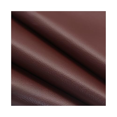 Kunstleder Reparaturset Selbstklebende Lederflicken, 137,2 Cm Langes Vinyl-Reparaturset Mit Litschi-Textur Für Couch, Boot, Sitz, Stuhl, Handtasche(Dark brown) von ZNQNDSR