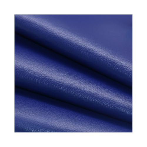Kunstleder Reparaturset Selbstklebende Lederflicken, 137,2 Cm Langes Vinyl-Reparaturset Mit Litschi-Textur Für Couch, Boot, Sitz, Stuhl, Handtasche(Royal blue) von ZNQNDSR
