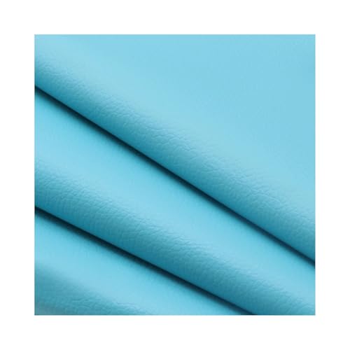 Kunstleder Reparaturset Selbstklebende Lederflicken, 137,2 Cm Langes Vinyl-Reparaturset Mit Litschi-Textur Für Couch, Boot, Sitz, Stuhl, Handtasche(Sky blue) von ZNQNDSR