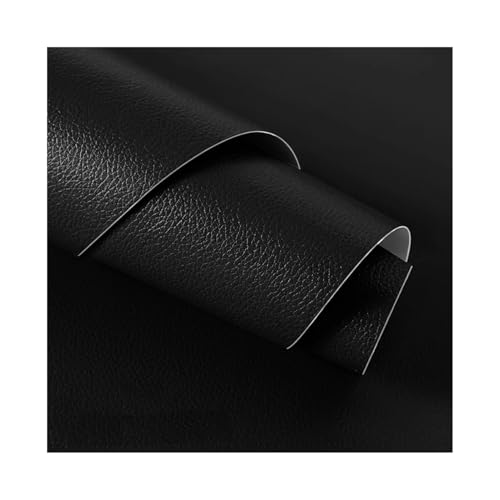 Kunstleder Reparaturset Selbstklebende Lederflicken, Zuschneidbar, 49,7 X 34,3 Cm, Couchflicken, Reparaturstoff Für Sofas, Autositze, Bürostühle(Black) von ZNQNDSR