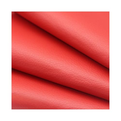 Kunstleder Reparaturset Selbstklebendes Leder-Reparaturflicken, 24,9 X 29,9 Cm, Vinyl-Reparaturset Mit Litschi-Textur Für Couch, Boot, Sitz, Stuhl, Handtasche(Red) von ZNQNDSR