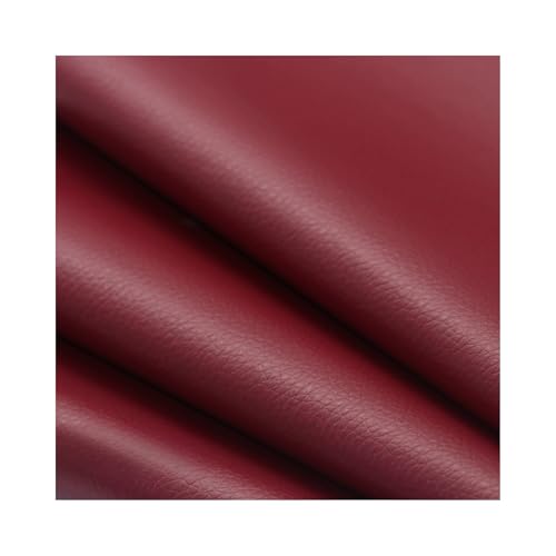 Kunstleder Reparaturset Selbstklebendes Leder-Reparaturflicken, 24,9 X 29,9 Cm, Vinyl-Reparaturset Mit Litschi-Textur Für Couch, Boot, Sitz, Stuhl, Handtasche(Wine red) von ZNQNDSR