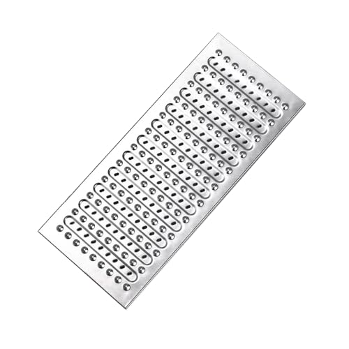 Metall-Entwässerungsgitter Mit Anti-Rutsch-Granulat, 0,05 Zoll Dicke Entwässerungskanalsysteme Für Die Auffahrt Von Hof Und Garage(22.8x7.8x0.98in) von ZNQNDSR