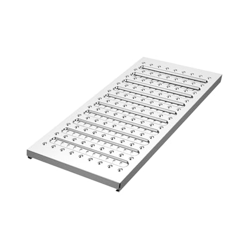 ZNQNDSR 0,05" Abflussgitter 304 Edelstahl Abflussgitter Abdeckung Mit Anti-Rutsch-Granulat Für Küchen Auffahrt Parkplatz(22.8x9.8x0.98in) von ZNQNDSR