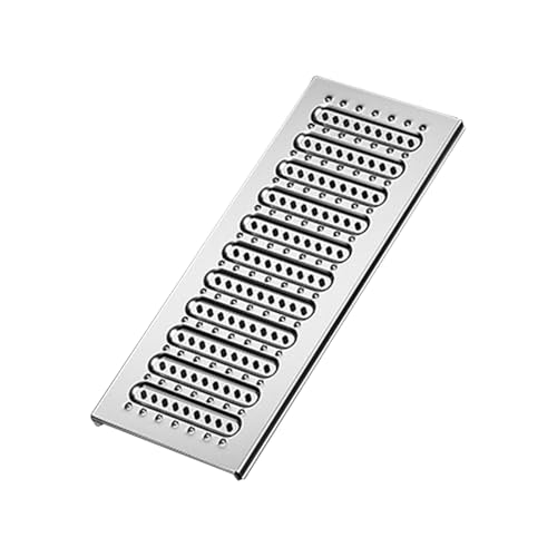 ZNQNDSR 0,08" Dicke Abflussgitterabdeckung 304 Edelstahl-Entwässerungsgitter Für Hof, Garage, Garten, Einfahrt, Küchen(22.8x7.8x0.98in) von ZNQNDSR