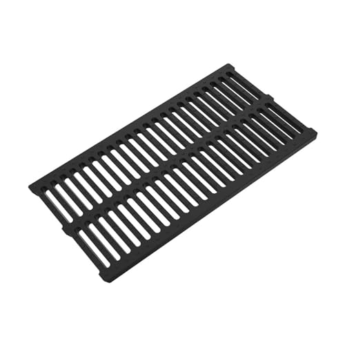 ZNQNDSR 19,7" Harz-Entwässerungsgitter, Außen-Entwässerungsgitter Mit Anti-Rutsch-Granulat Für Garten, Hof, Gehweg, Garage(19.7x13.7x1.9in) von ZNQNDSR