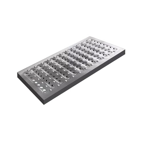 ZNQNDSR 201 Edelstahl-Entwässerungsgitter, rutschfeste Abflussgitterabdeckung Für Garten, Hof, Gehweg, Garage, Einfahrt(22.8x7.8x0.98in) von ZNQNDSR