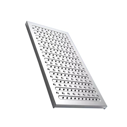 ZNQNDSR 304 Edelstahl-Entwässerungsgitter, Außen-Entwässerungsgitter Mit Anti-Rutsch-Granulat Für Hof, Garage, Garten, Auffahrt(22.8x7.8x0.98in) von ZNQNDSR