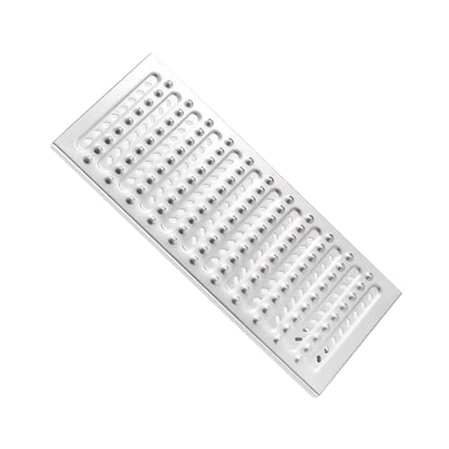 ZNQNDSR Entwässerungsgitter Für Den Außenbereich, 0,08 Zoll Dickes Grabenentwässerungssystem, Abflussabdeckung Aus Edelstahl 304 Für Hof, Garage, Auffahrt(22.8x7.8x0.98in) von ZNQNDSR