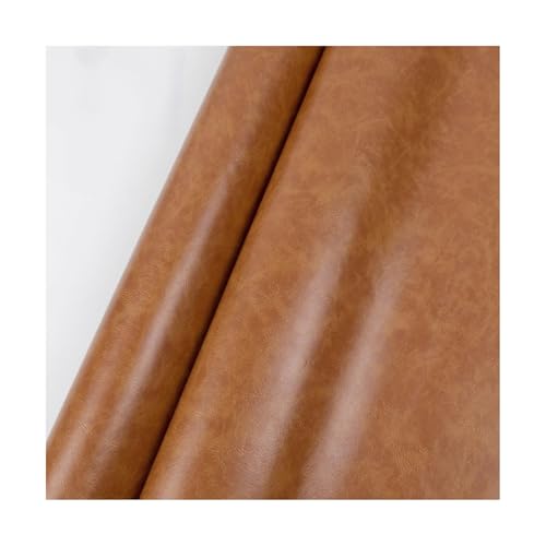 ZNQNDSR Kunstleder Reparaturset 39x54 Lederflicken Für Möbel, Selbstklebendes Ölwachs-Vinyl-Reparaturband Für Couch, Boot, Sitz, Stuhl, Handtasche(Light Brown) von ZNQNDSR