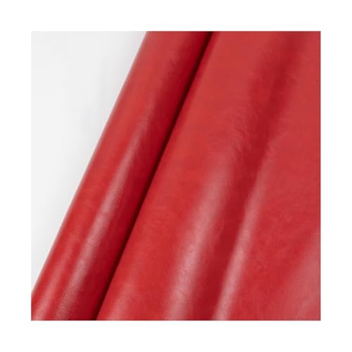 ZNQNDSR Kunstleder Reparaturset 39x54 Lederflicken Für Möbel, Selbstklebendes Ölwachs-Vinyl-Reparaturband Für Couch, Boot, Sitz, Stuhl, Handtasche(Red) von ZNQNDSR