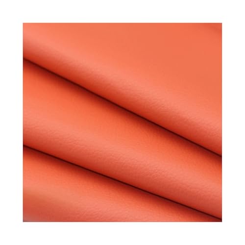ZNQNDSR Kunstleder Reparaturset Leder-Reparaturflicken Für Den Autoinnenraum Mit Litschi-Textur, Selbstklebende Reparaturflicken Für Bürostühle, Couchmöbel(Orange) von ZNQNDSR