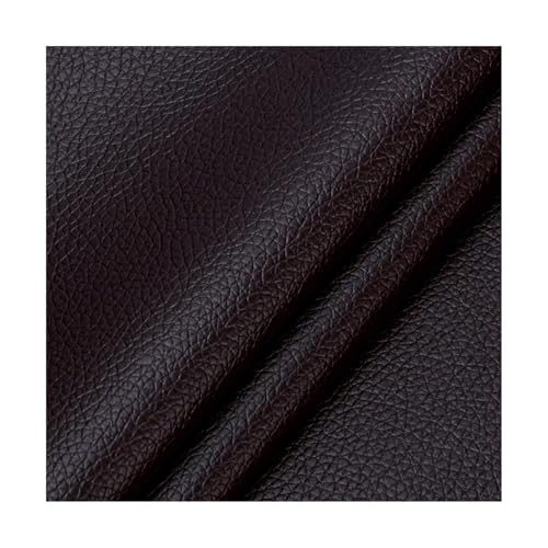 ZNQNDSR Kunstleder Reparaturset Zuschneidbares Lederflicken-Reparaturset, Selbstklebender Couch-Stoffflicken Mit Litschi-Textur Für Sofas, Stühle, Autoinnenräume(Dark Coffee) von ZNQNDSR