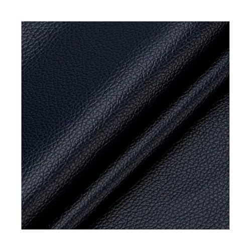 ZNQNDSR Kunstleder Reparaturset Zuschneidbares Lederflicken-Reparaturset, Selbstklebender Couch-Stoffflicken Mit Litschi-Textur Für Sofas, Stühle, Autoinnenräume(Navy Blue) von ZNQNDSR