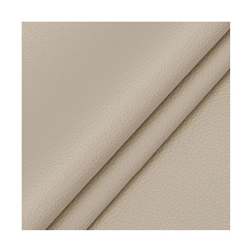 ZNQNDSR Kunstleder Reparaturset Zuschneidbares Lederflicken-Reparaturset, Selbstklebender Couch-Stoffflicken Mit Litschi-Textur Für Sofas, Stühle, Autoinnenräume(Off White) von ZNQNDSR