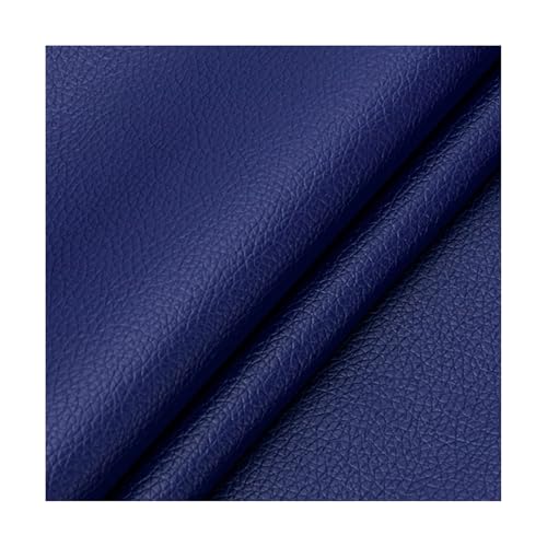 ZNQNDSR Kunstleder Reparaturset Zuschneidbares Lederflicken-Reparaturset, Selbstklebender Couch-Stoffflicken Mit Litschi-Textur Für Sofas, Stühle, Autoinnenräume(Royal Blue) von ZNQNDSR