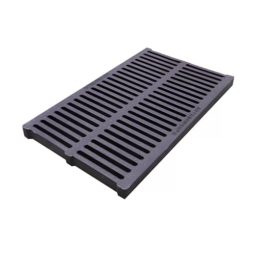 ZNQNDSR Kunststoff-Entwässerungsabdeckung Für Innen- Und Außenablaufgitter Mit Anti-Rutsch-Granulat Für Hof, Garage, Garten, Auffahrt(19.7x7.8x1.2in) von ZNQNDSR