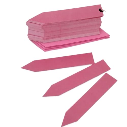 100 stücke Wasserdichte Anlage Label Marker for Garten Pflanzen Sortierung Zeichen Für Gemüse, Kräuter(100Pcs Pink) von ZNTIHZ