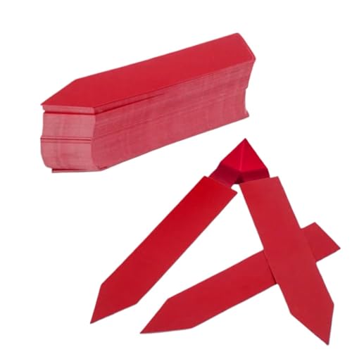 100 stücke Wasserdichte Anlage Label Marker for Garten Pflanzen Sortierung Zeichen Für Gemüse, Kräuter(100Pcs Red) von ZNTIHZ