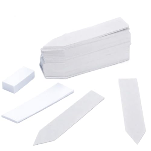 100 stücke Wasserdichte Anlage Label Marker for Garten Pflanzen Sortierung Zeichen Für Gemüse, Kräuter(100Pcs White) von ZNTIHZ